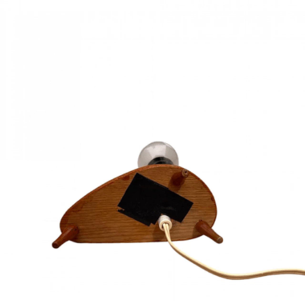 Lampada da tavolo in faggio e bachelite di Appelt Berlin, anni '60 15