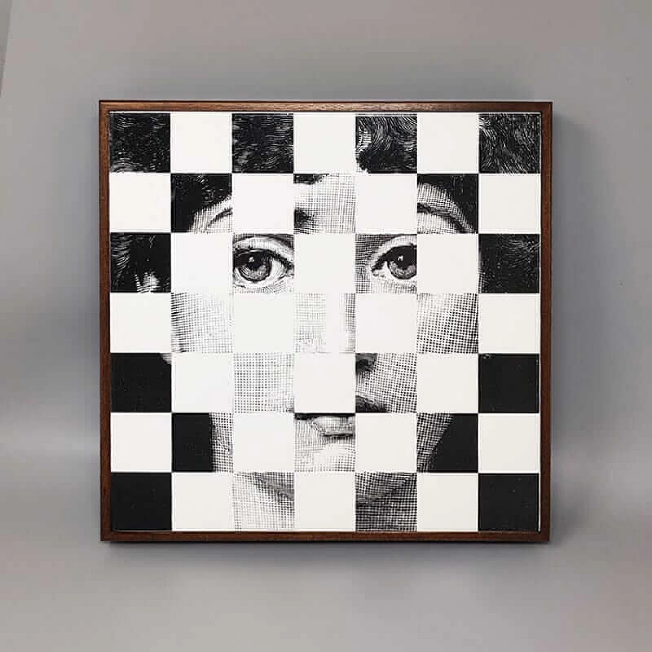 Walnut board games by Piero Fornasetti for Dal Negro, 1970s 3