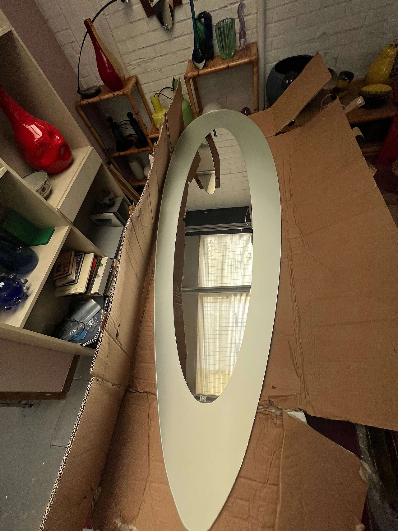 Specchio in cristallo acidato di Glas Italia, anni '90 5