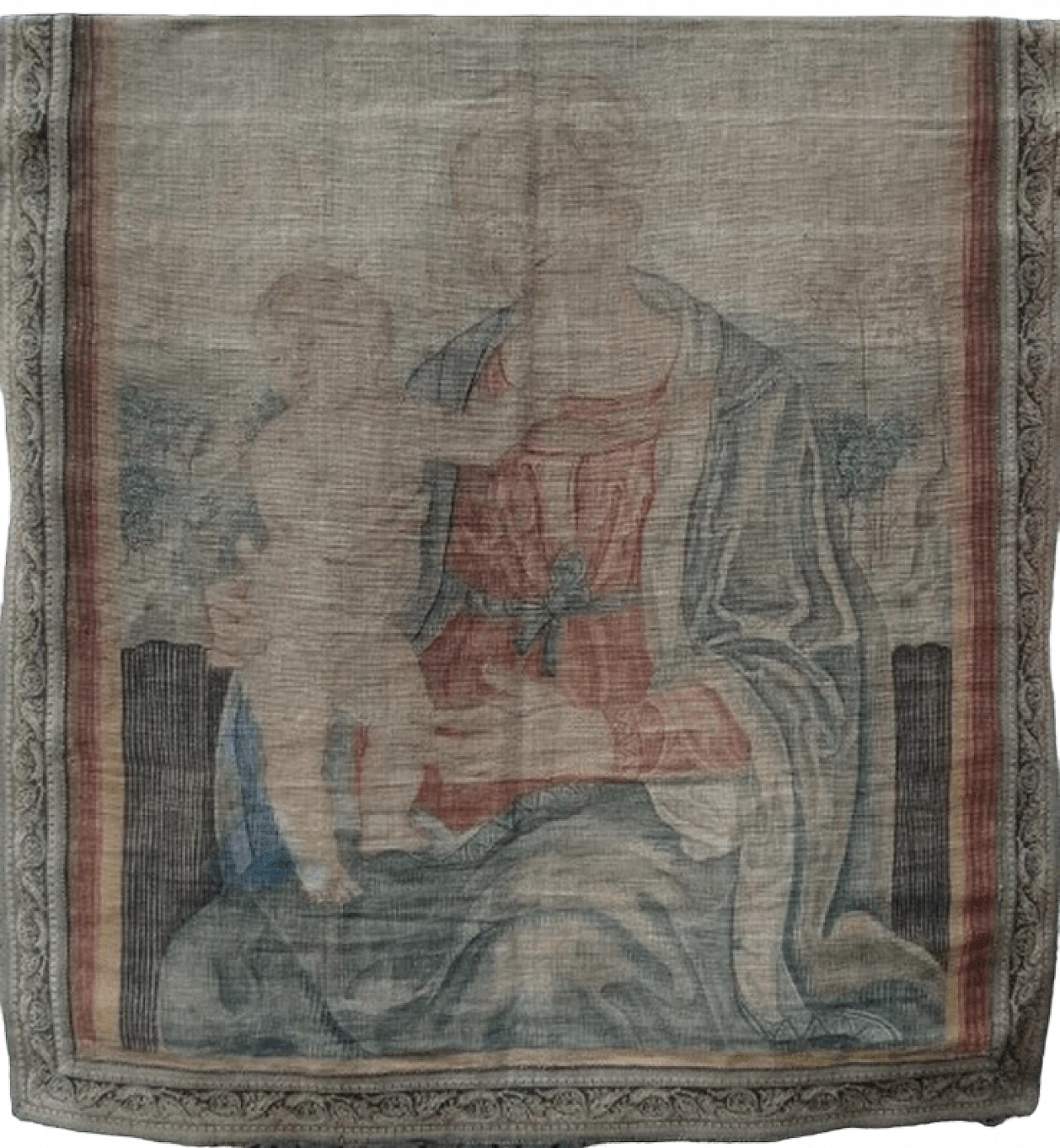 Tapestry with Madonna and Child, early 20th century 5