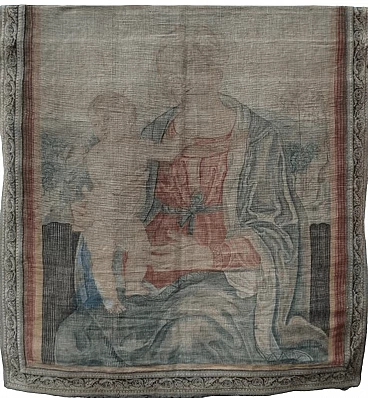 Tapestry with Madonna and Child, early 20th century