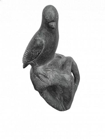 Inuit stone bird sculpture by Canada Eskimo Art Esquimau, 2000s