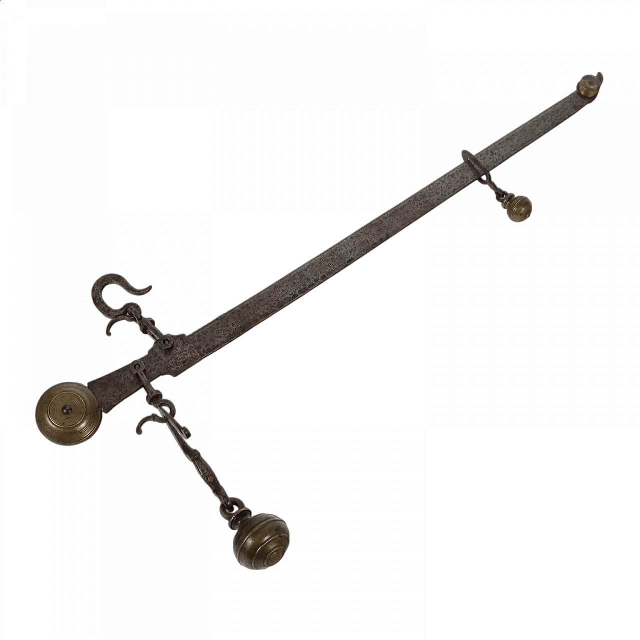 Iron and bronze stadera scale, late 19th century 9
