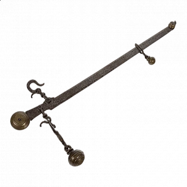 Iron and bronze stadera scale, late 19th century