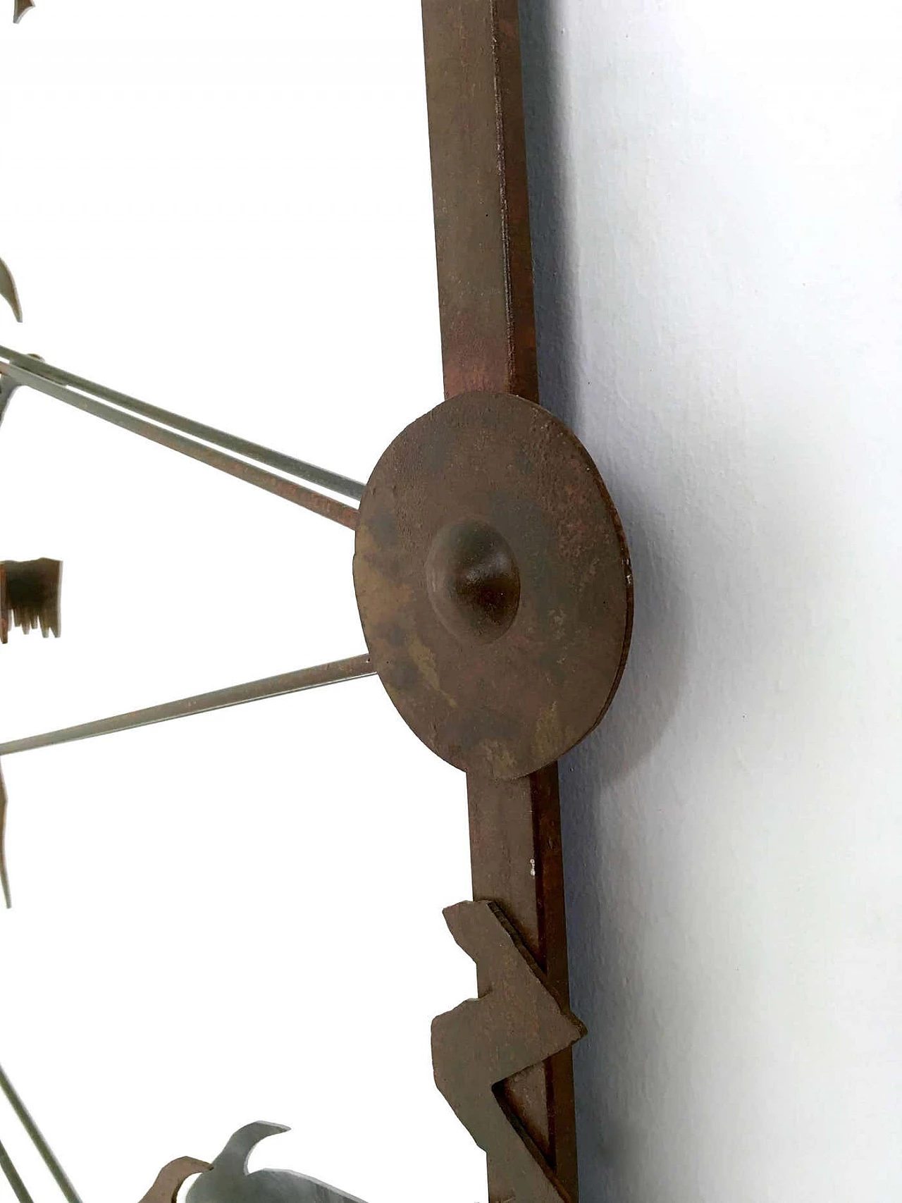 Specchio da parete con cornice in ferro, anni 2000 1