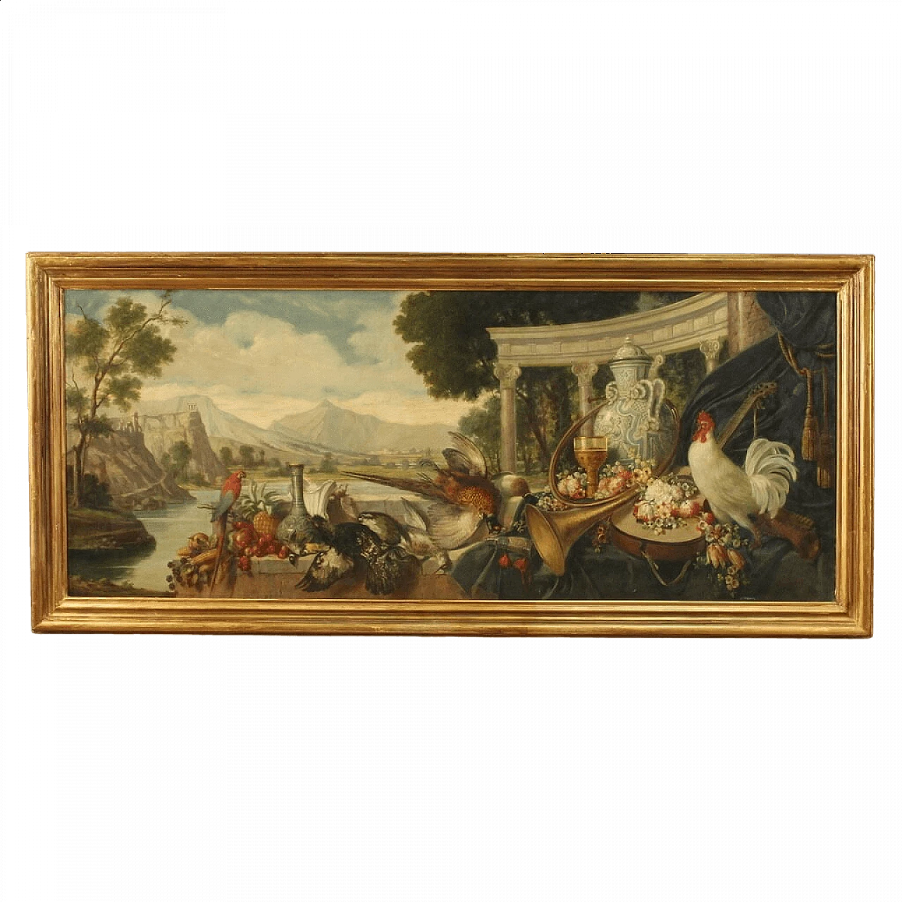 Giorgio Ceragioli, still life and landscape, oil painting on canvas 17