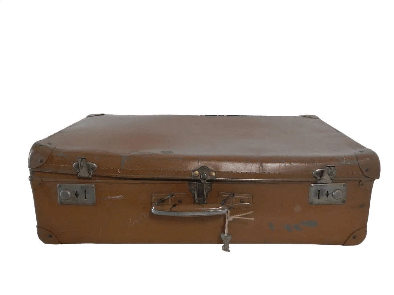 Cardboard, leatherette and metal suitcase, 1970s 11