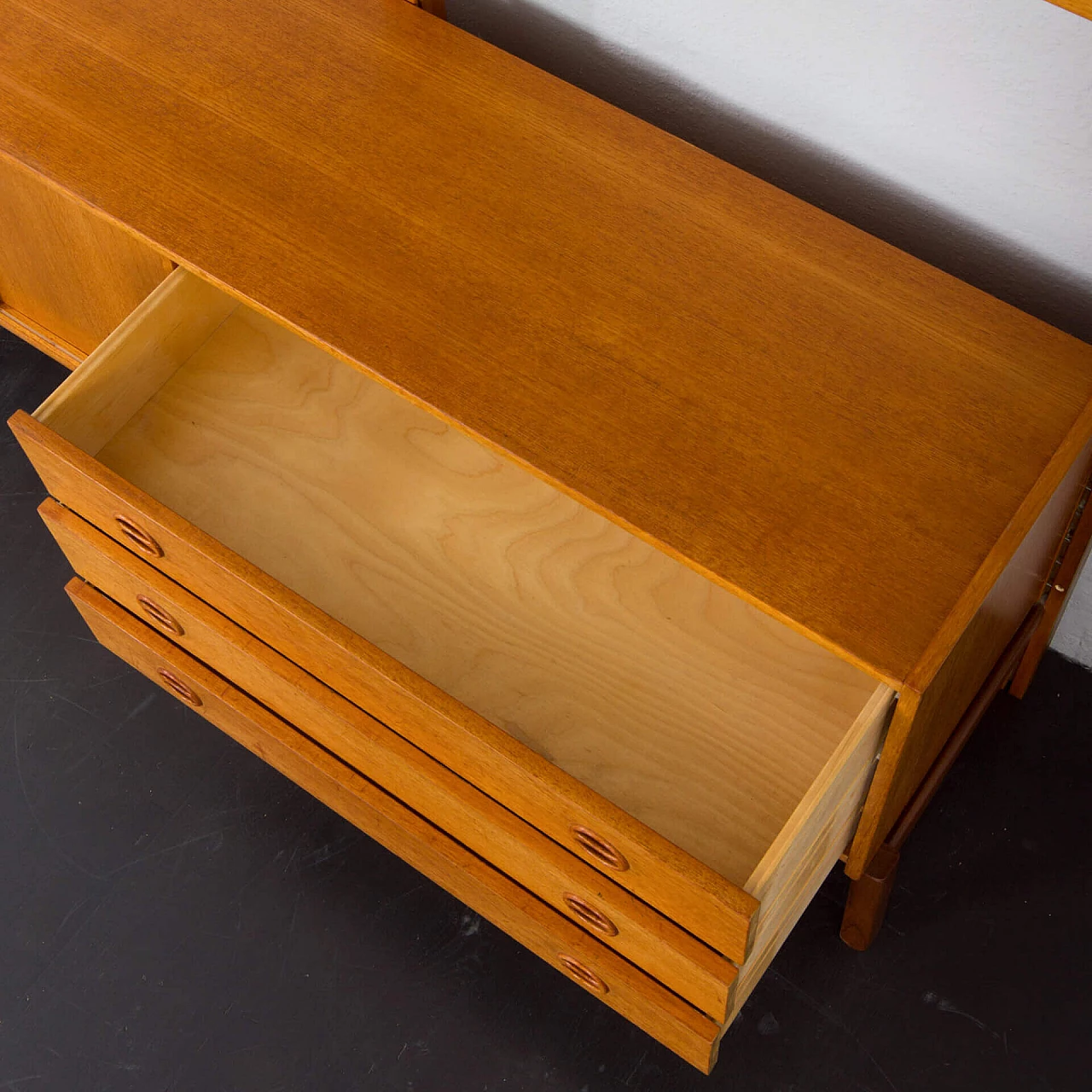 Libreria scandinava a due campate in teak di Sven Andersen, anni '60 6