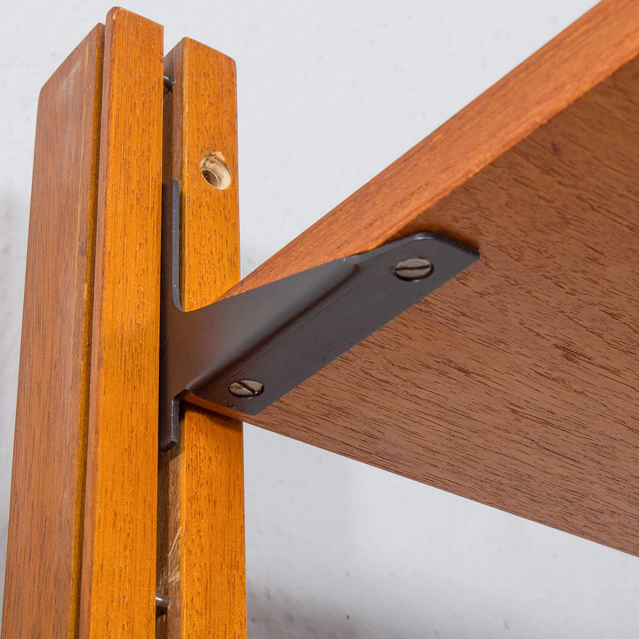 Libreria scandinava a due campate in teak di Sven Andersen, anni '60 12