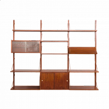 Libreria PS System di Preben Sorensen per Randers Møbelfabrik, anni '60