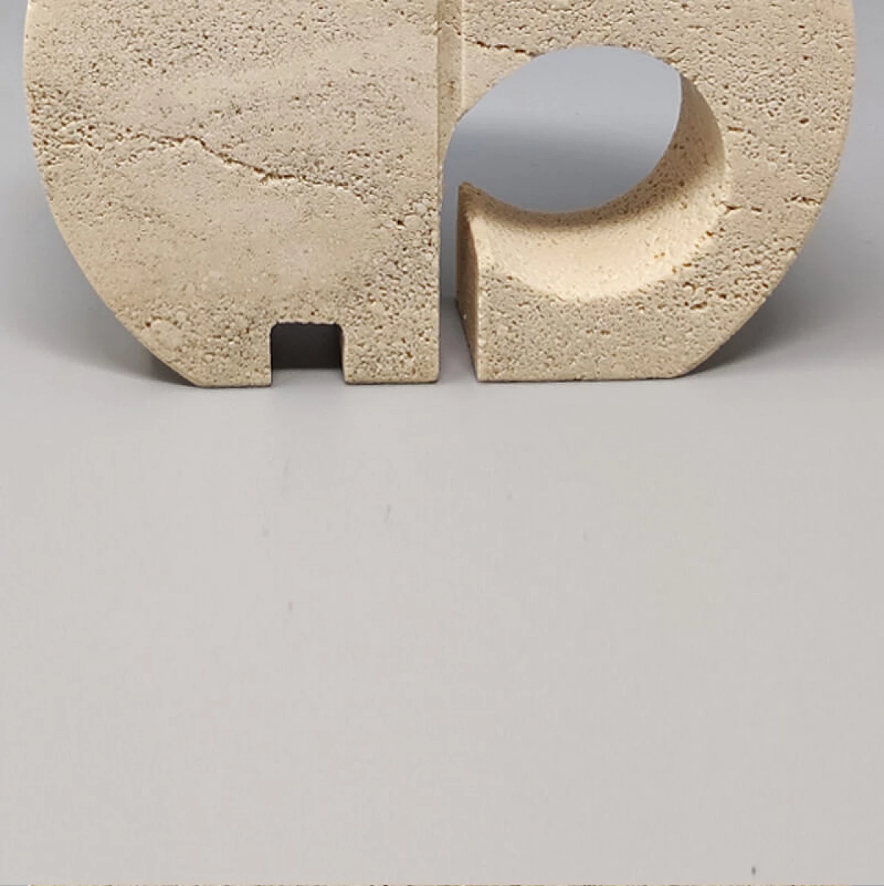 Travertine elephant sculpture by Enzo Mari for Fratelli Mannelli, 1970s 6