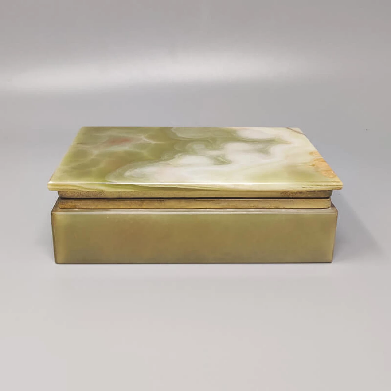 Gilded metal and onyx box, 1960s 3