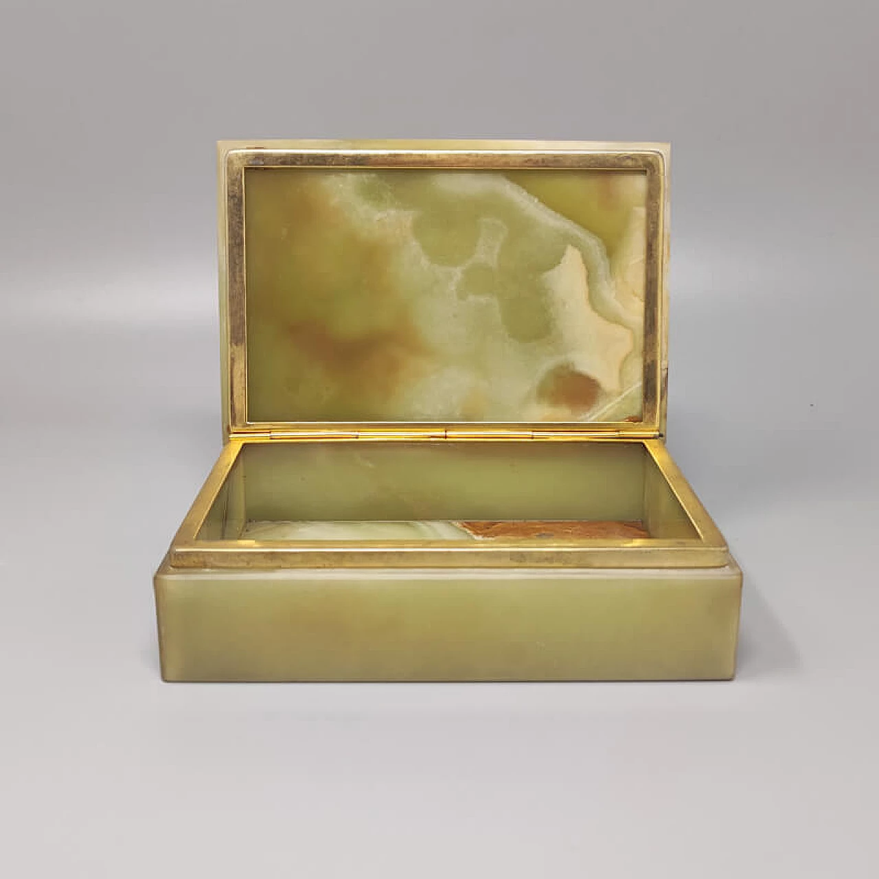 Gilded metal and onyx box, 1960s 5