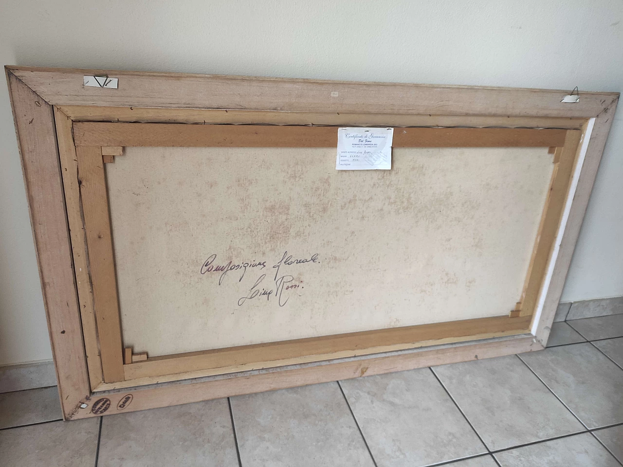 Lina Rossi, Floral composition, painting 4