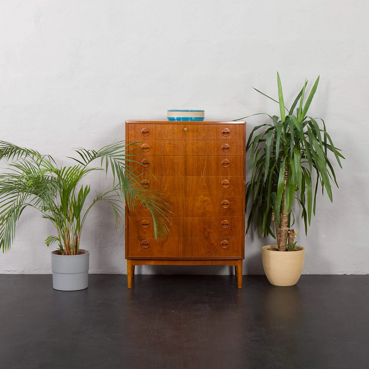 Teak chest of drawers by Kai Kristiansen, 1960s 1