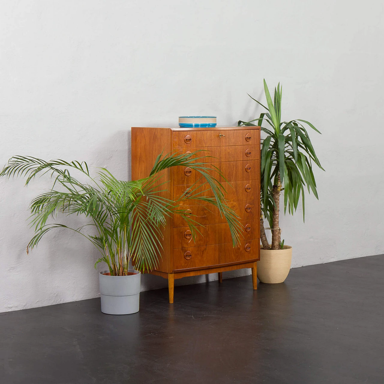 Teak chest of drawers by Kai Kristiansen, 1960s 2