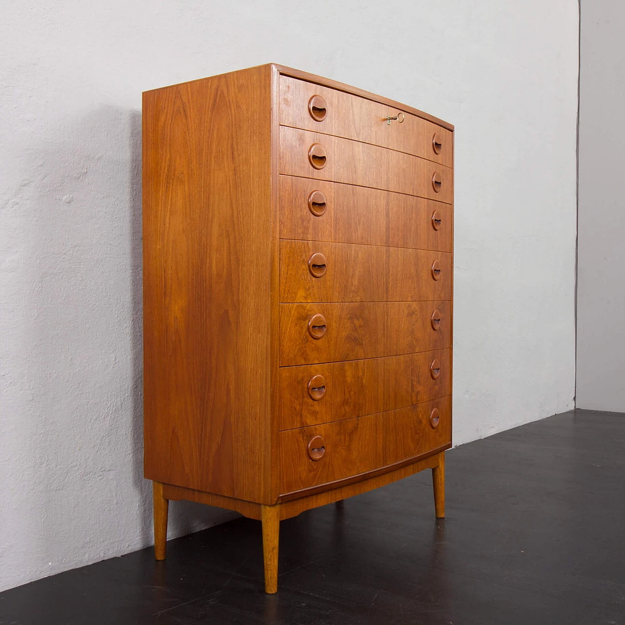 Teak chest of drawers by Kai Kristiansen, 1960s 6