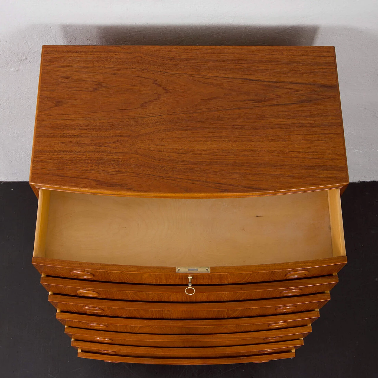 Teak chest of drawers by Kai Kristiansen, 1960s 12