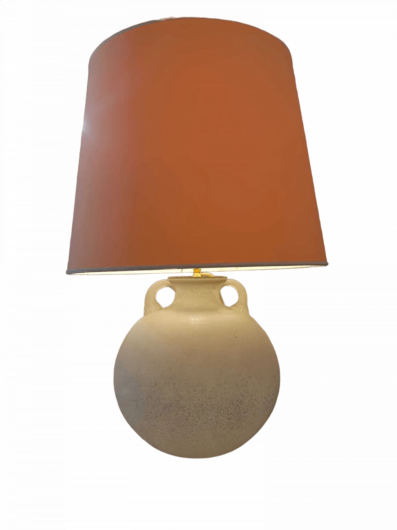 Table lamp with white Scavo glass base by Seguso, 1970s 11
