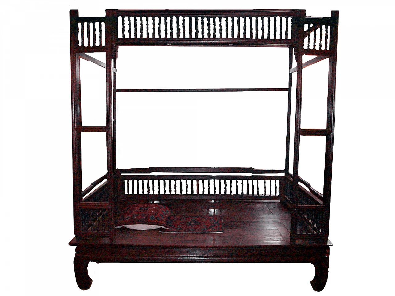 Thai solid teak canopy bed 9