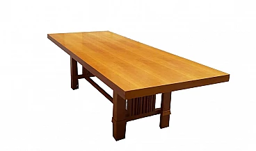 Taliesin 2 table in cherry by Frank Lloyd Wright for Cassina, 1990s