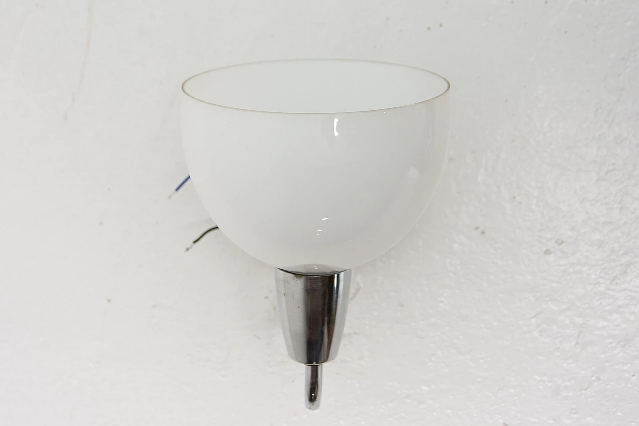 Lampada da parete Bauhaus cromata, anni '30 9