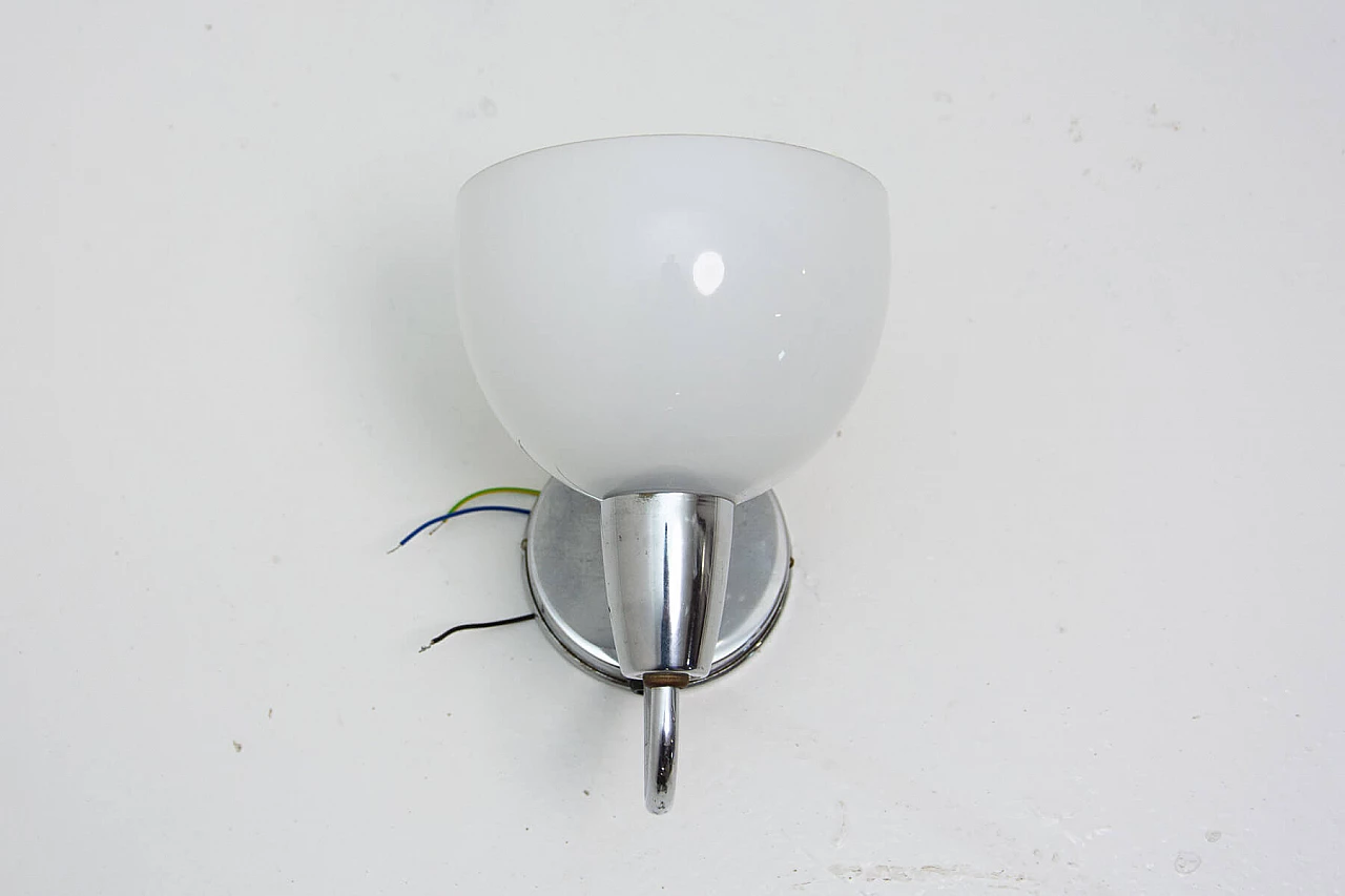 Chrome-plated Bauhaus wall lamp, 1930s 13