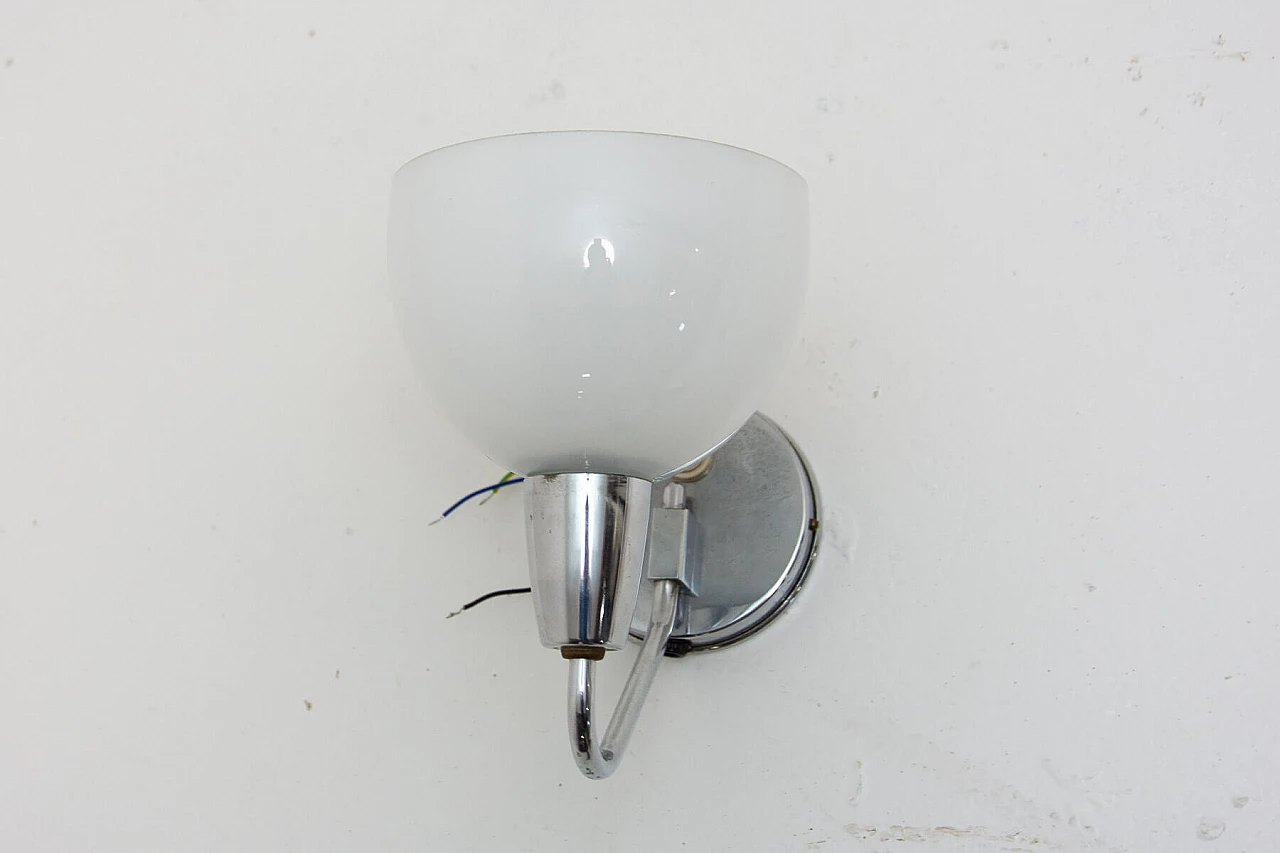 Chrome-plated Bauhaus wall lamp, 1930s 14