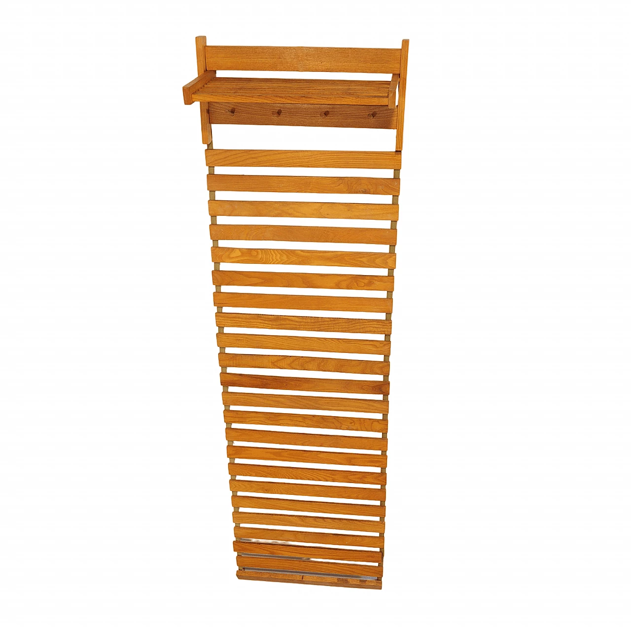 Appendiabiti da parete in faggio di Uluv, anni '60 1