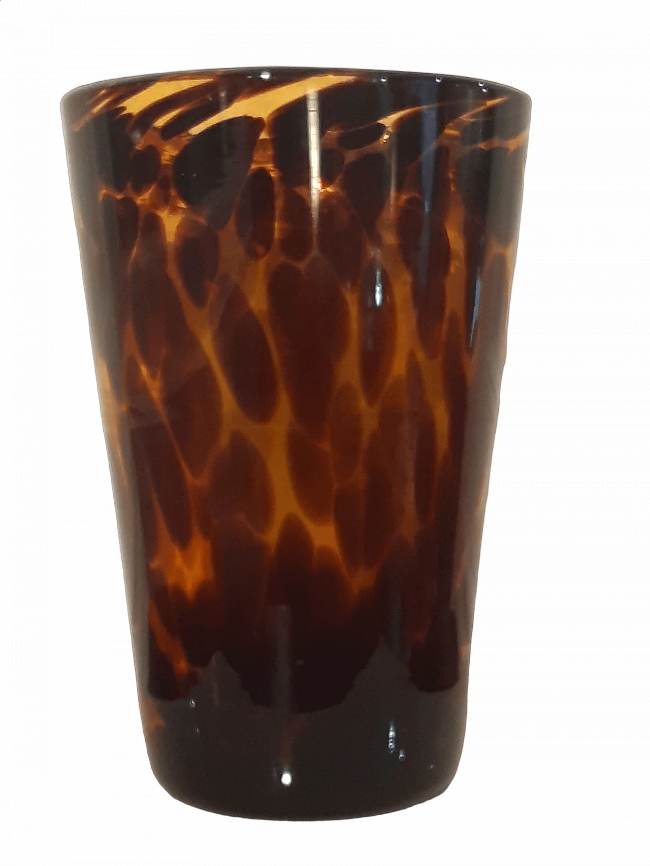 Vaso in vetro di Murano maculato, anni '70 5