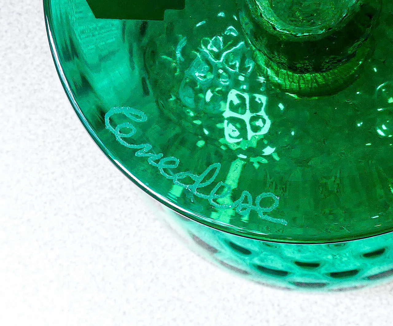 Coppa in vetro soffiato policromo di Murano di Cedenese, anni '40 6