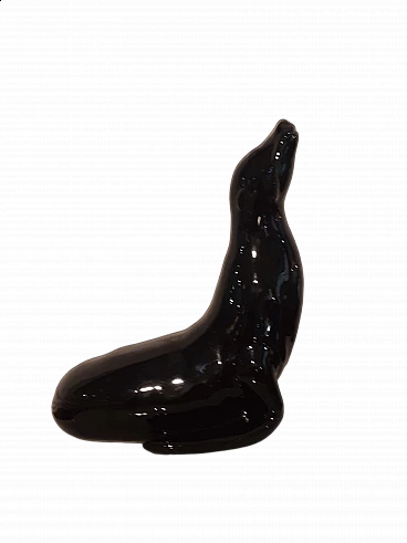 German porcelain seal sculpture