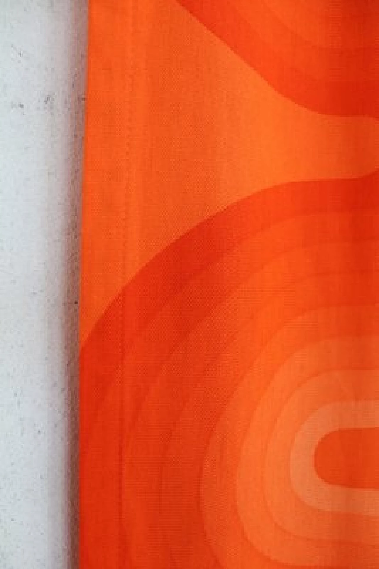 Orange patterned fabric by Verner Panton, 1970s 3