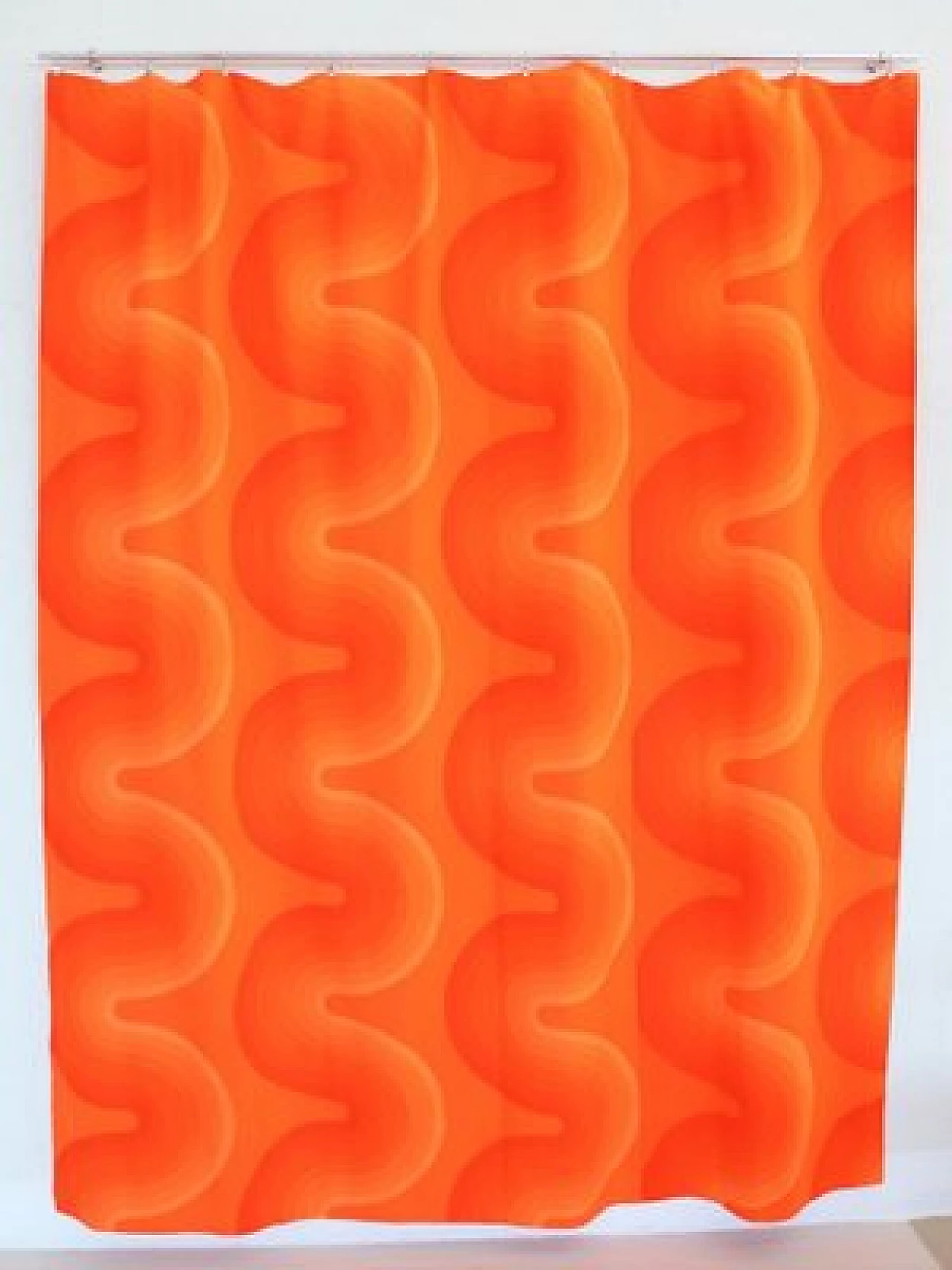Orange patterned fabric by Verner Panton, 1970s 12