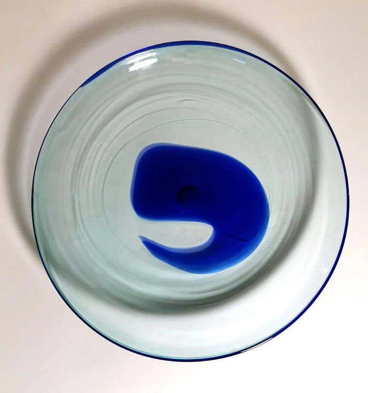 Round incamiciato Murano glass centerpiece, 1970s 3