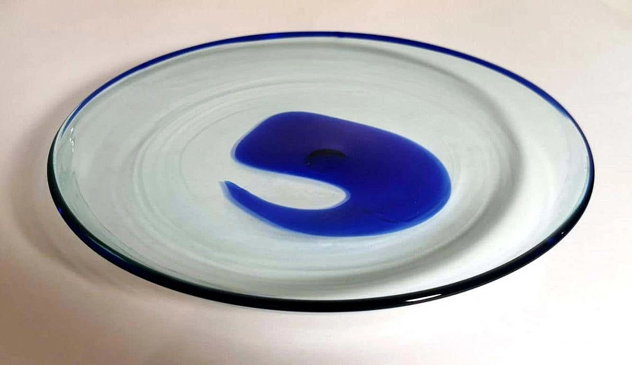 Round incamiciato Murano glass pocket emptier, 1970s 10