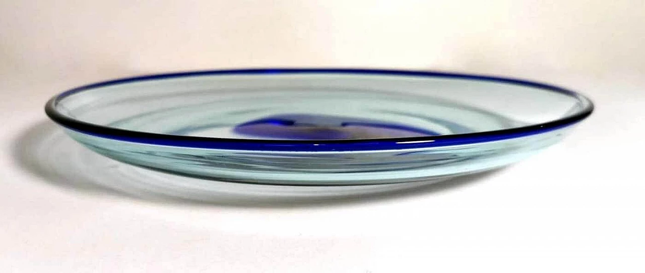 Round incamiciato Murano glass centerpiece, 1970s 12