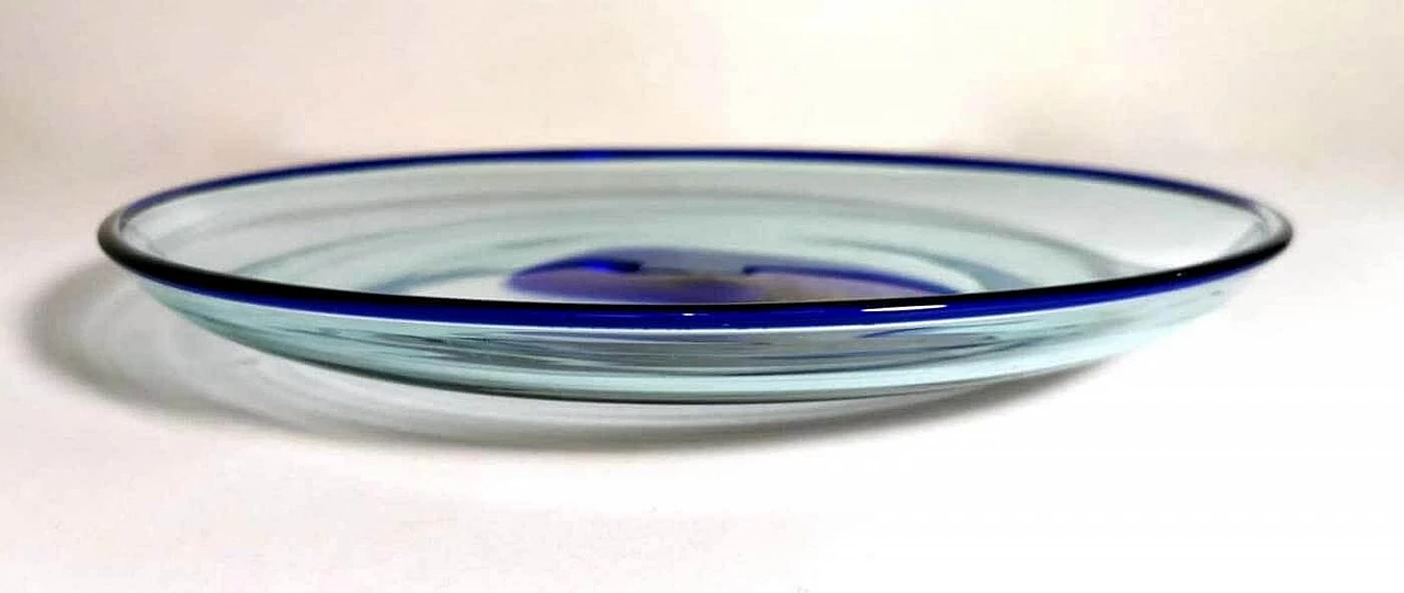 Round incamiciato Murano glass pocket emptier, 1970s 12