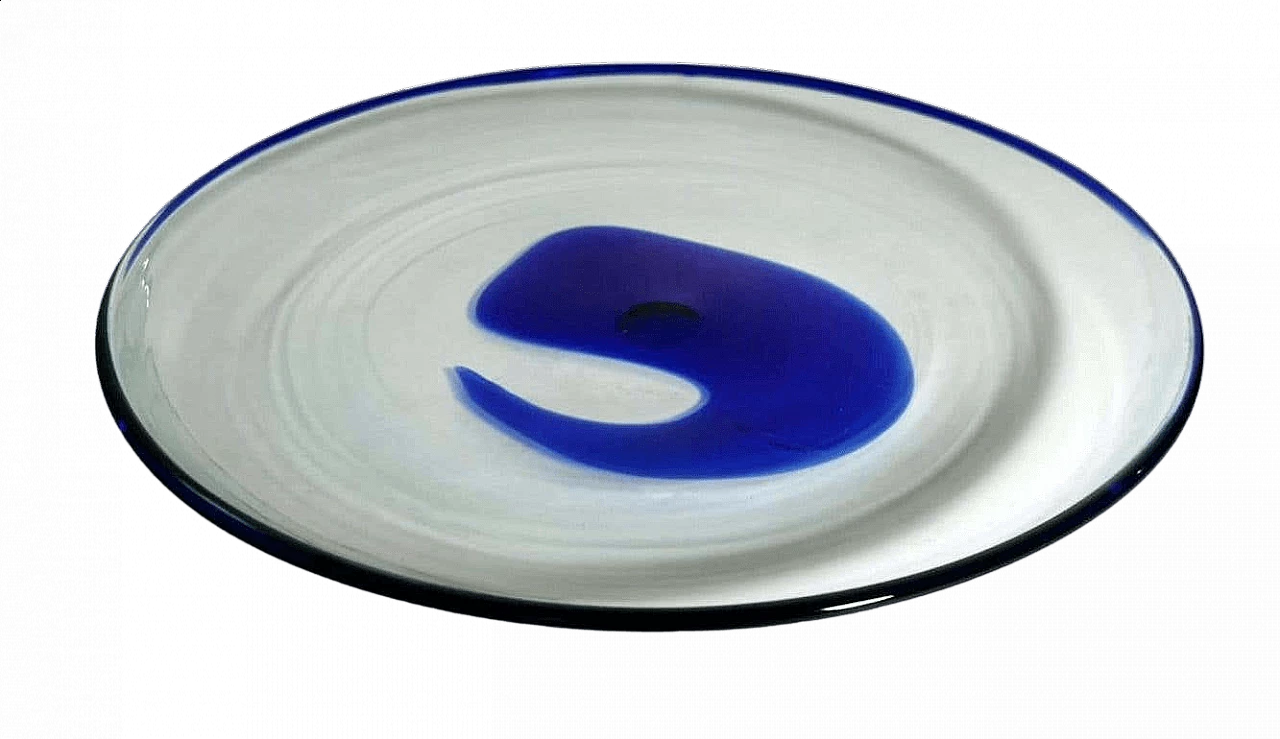 Round incamiciato Murano glass pocket emptier, 1970s 16