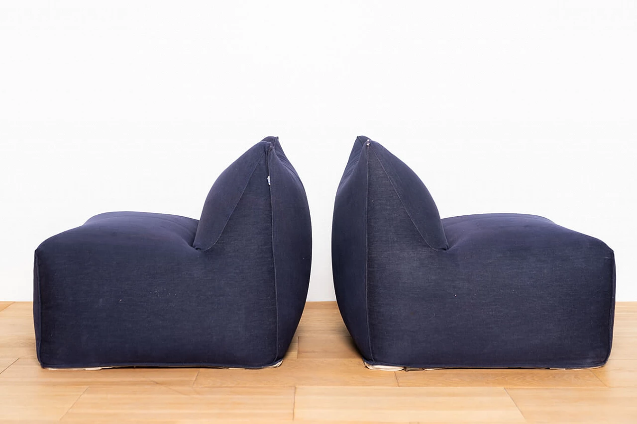 3 Le Bambole armchairs by Mario Bellini for C&B Italia, 1970s 6