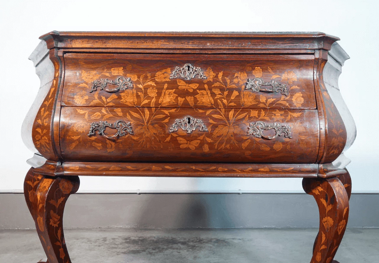 Dutch oak and marble dresser/console, early 19th century 3