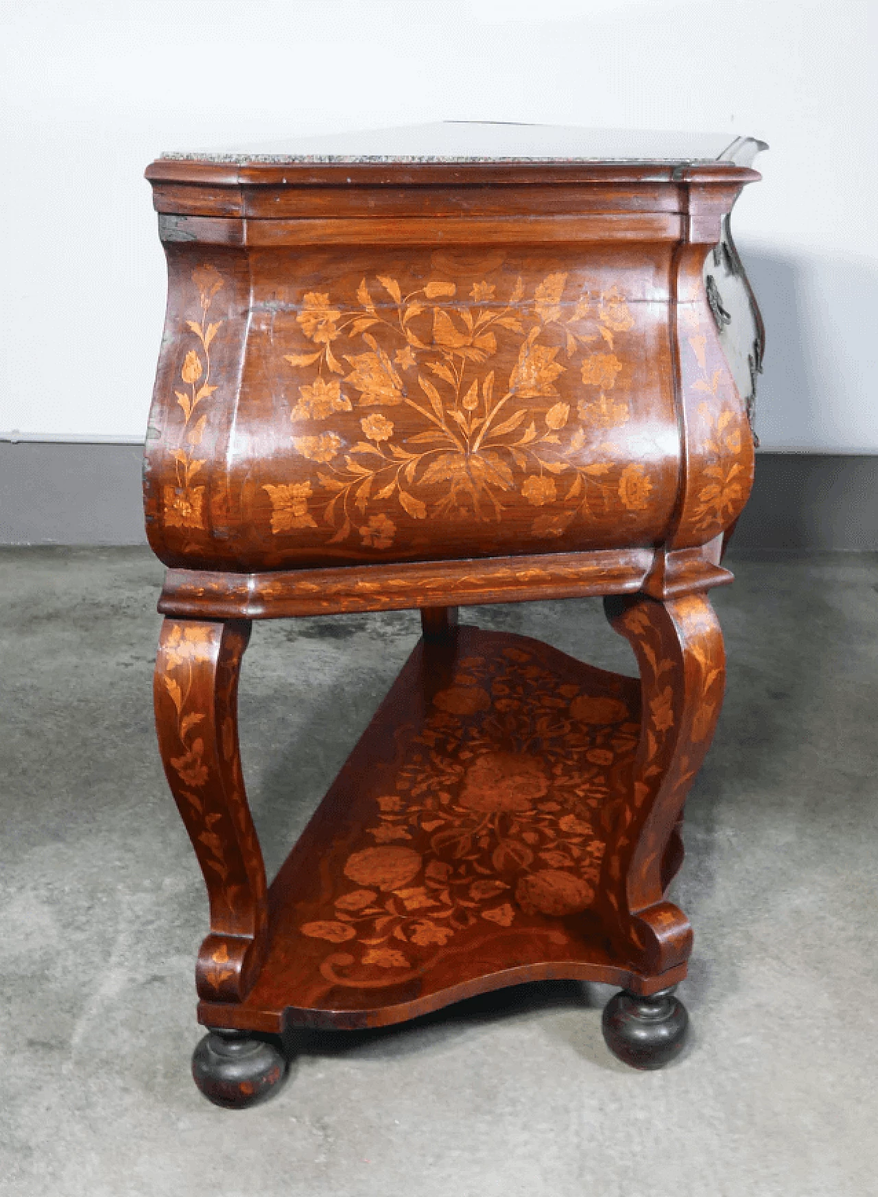 Dutch oak and marble dresser/console, early 19th century 8