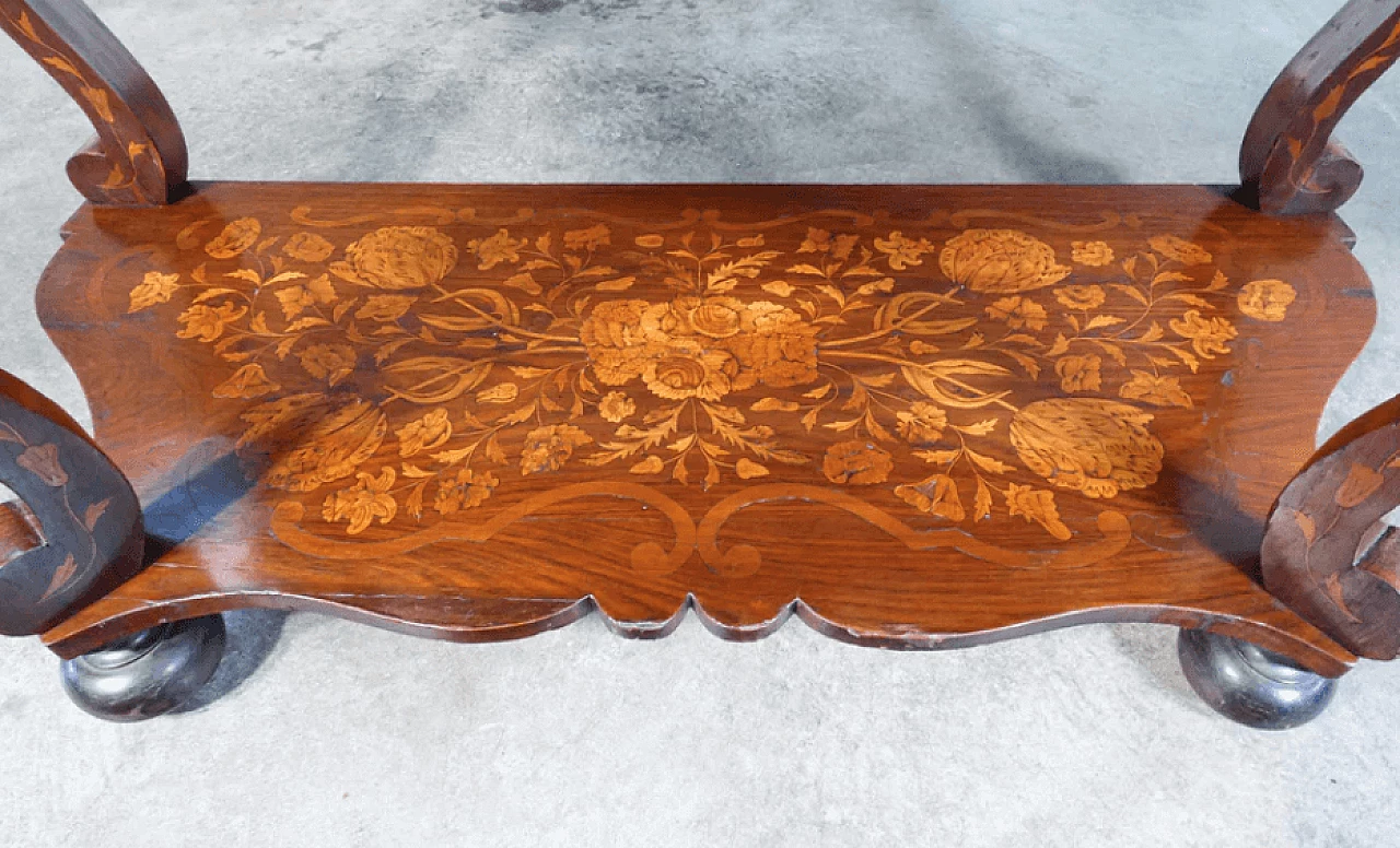 Comò/Console Olandese in rovere e marmo, primo '800 9