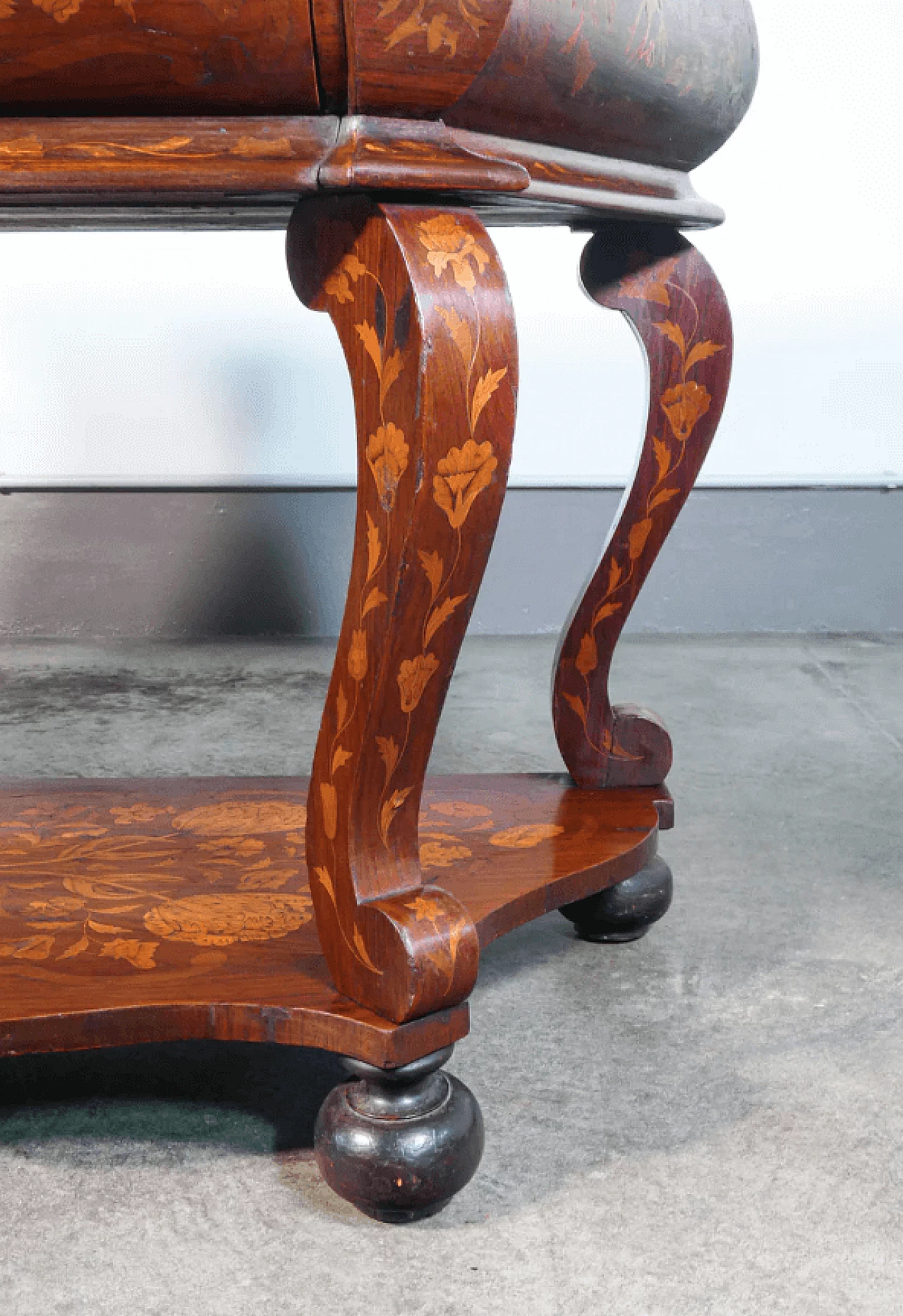 Comò/Console Olandese in rovere e marmo, primo '800 12