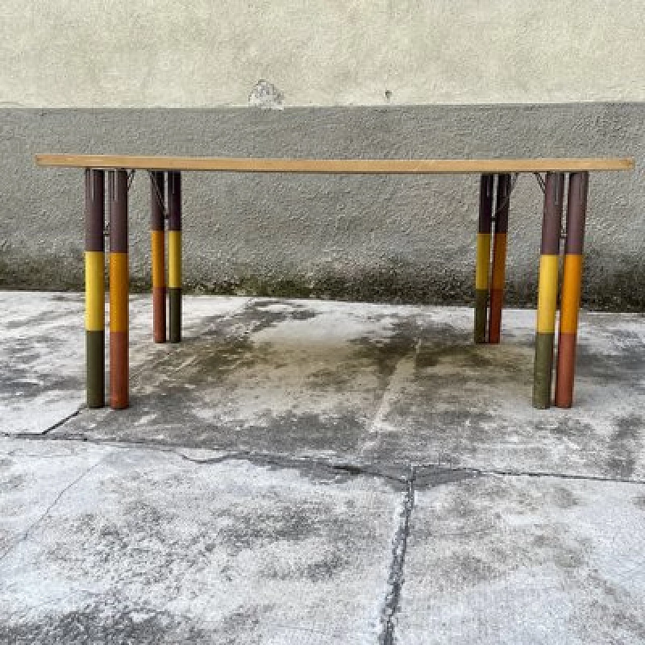 Karan d'Ache dining table by Antonio Citterio and P. Nava for Malobbia, 1980s 3