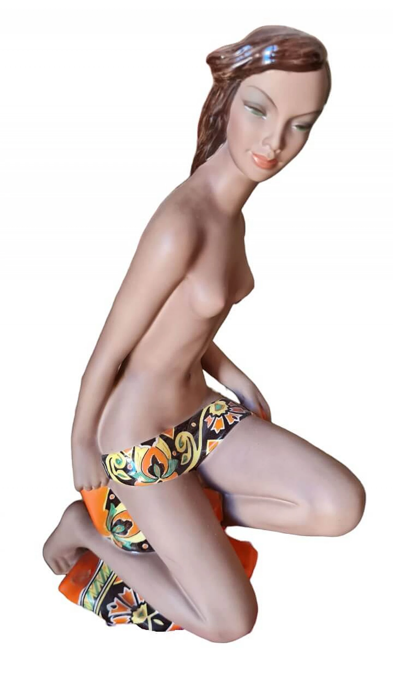 Scultura Sigrid in ceramica di C.I.A. Manna Torino, anni '40 4