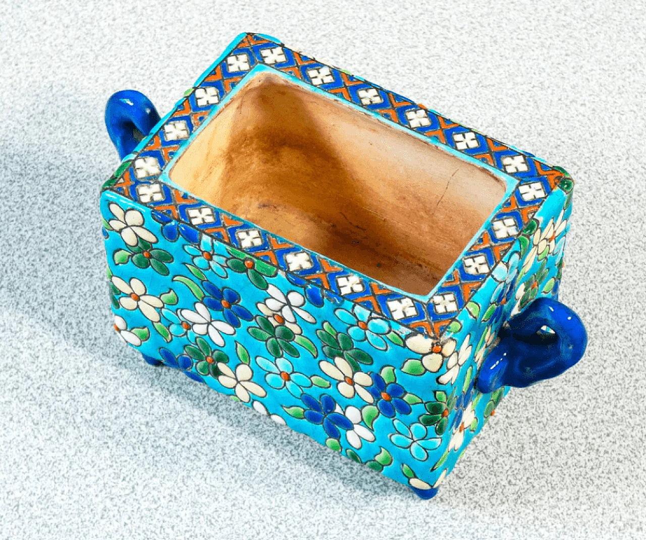 Pair of ceramic and enamel jars by Emaux de Longwy, late 19th century 4