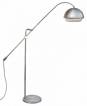 Lampada da terra Giraffa in metallo di Filvem, anni '70