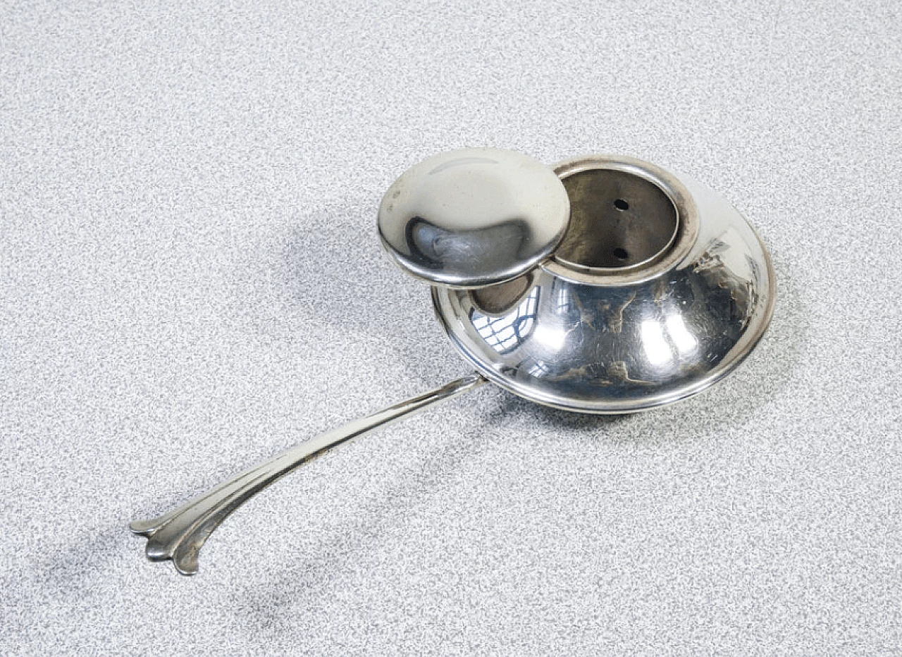 Silver food warmer with porcelain container by CESA Alessandria, mid-19th century 6