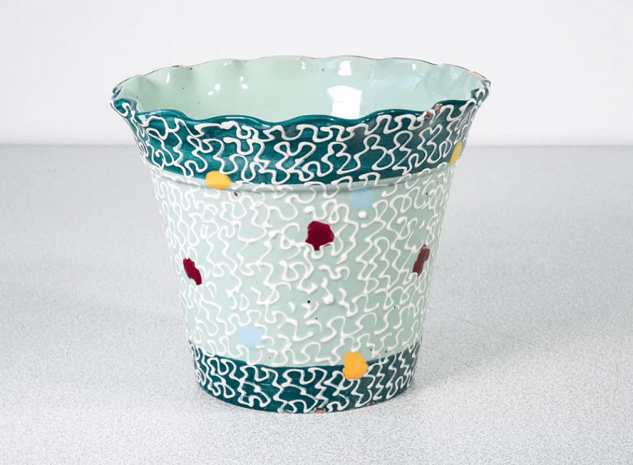 Vaso in ceramica e smalto di Santarelli, anni '50 2